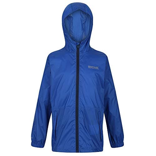 Image of Regatta Kid's Jacket III Waterproof Breatherbale Lightweight Durable Water Repellent Taped Seams Packs Away, Nautical Blue, 3-4, RKW213 48UC03