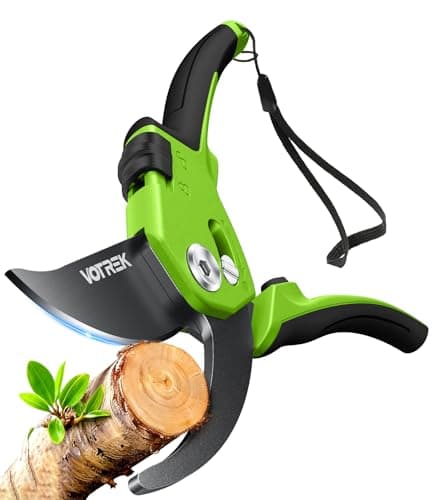 Image of VOTREK Bypass Secateurs for Small Hands with Continuously Adjustable Grip, SK5 Steel Blade & Sealed Spring–21.5cm Professional Pruning Shears for Rose, Branch, Plant, Garden Pruner Scissor Hedge Shear