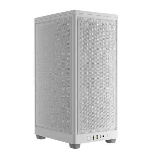 Image of Corsair 2000D AIRFLOW Mini-ITX PC Case - Mini-ITX Form-Factor - Steel Mesh Panels - Three-Slot GPU Support - Cooling-Optimised interior - Modern Front Panel I/O - White