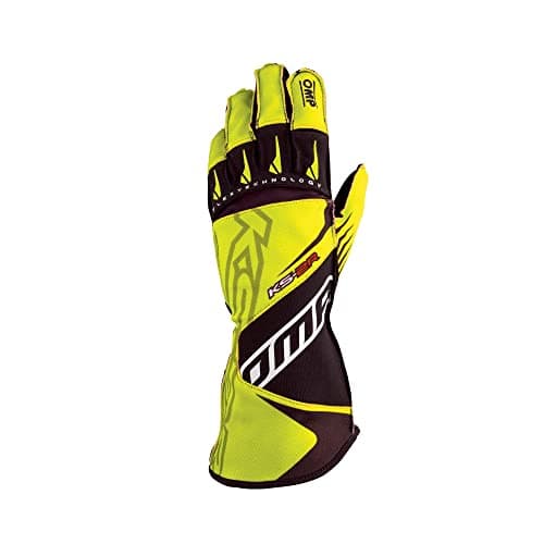 Image of OMP KS-2R GLOVES MY2022 BLACK/YELLOW SIZE L