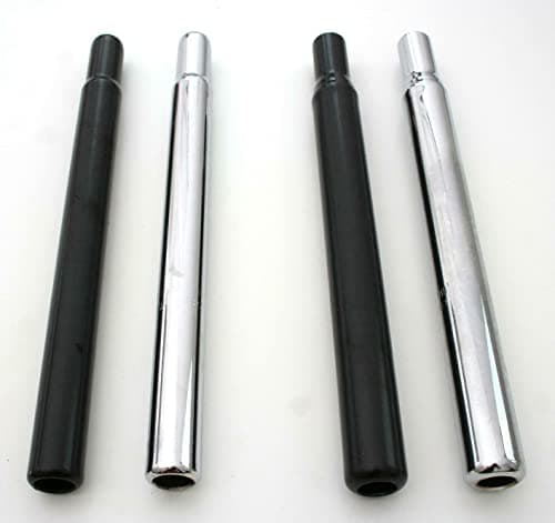 Image of 25.4mm Bike Straight Seat Post 300mm- Select Silver Or Black (Silver)