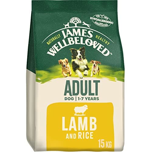 Image of James Wellbeloved Adult Lamb & Rice 15 kg Bag, Hypoallergenic Dry Dog Food