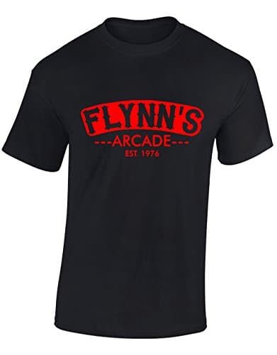 Image of Crown Designs Flynns Arcade Sci Fi Movie Film Inspired for Men & Teenagers T-Shirts Tops - Black/Medium