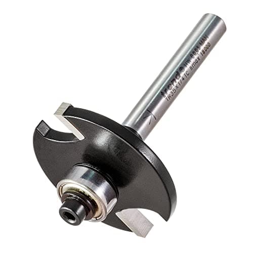 Image of Trend Trade Biscuit Jointer Router Cutter, 1/4 Inch Shank with 37.2mm Cut Diameter, Bearing Guided, Tungsten Carbide Tipped, TR35X1/4TC