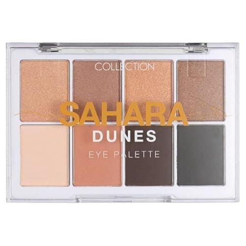 Image of Collection Cosmetics Intensely Pigmented Colour Eye Shadow Palette with 8 Stunning Shades, Matte and Metallic, 8.8g, Sahara Dunes