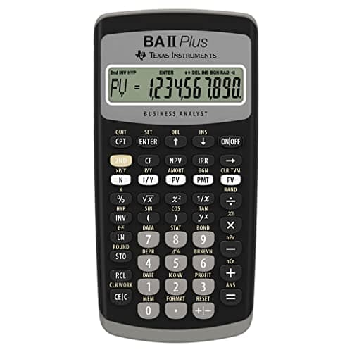 Image of Texas Instruments IIBAPL/TBL/3E2 Advanced Financial Calculator BAII Plus