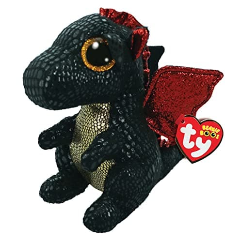 Image of TY Grindal Dragon Beanie Boo 15CM Soft Plush Toy for Kids – Collectible Stuffed Animal, Teddy, Plushies, Cuddly Toy Gift for Boys and Girls