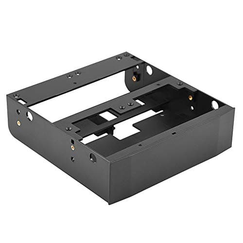 Image of 5.25'' to 3.5''/ 2.5'' Bay Adapter 5.25" Floppy-Drive to Dual 2.5 x 3.5 HDD/SSD Bay Cover Computer Mounting Bracket Kit Supports 7mm - 15mm 2.5inch HDD for PC.