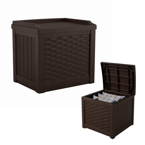 Image of Suncast Rowlinson Georgia 83L Storage Box - Java Brown