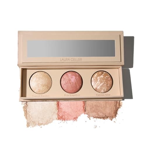 Image of Laura Geller Beauty Geller's Greatest - Travel-Friendly Makeup Compact for Mature Skin (Lift-n-Glow Baked Trio Palette)