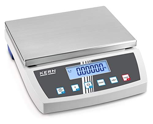 Image of Kern FKB 36K0.1 - High-Resolution Bench Scale, with Robust Stainless Steel Weighing Plate, Weighing Range [Max]: 36 kg, Readout [d]: 0,1 g, Min. piece Weight [Counting] g/piece: 1 g