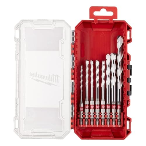 Image of Milwaukee 8 Piece Multi Material Drill Bit Set 2 with PACKOUT Compatible Case