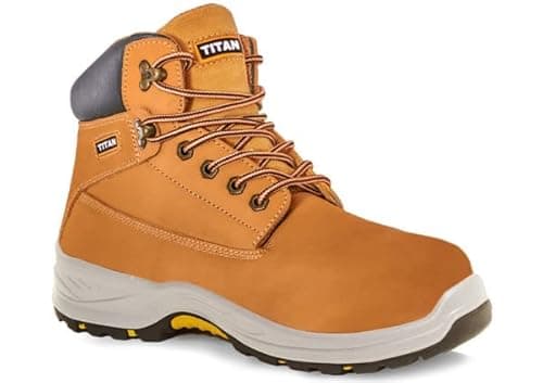 Image of Titan Holton Nubuck Heat Resistant Safety Boot with Steel Toe Cap Honey - Size 10 UK