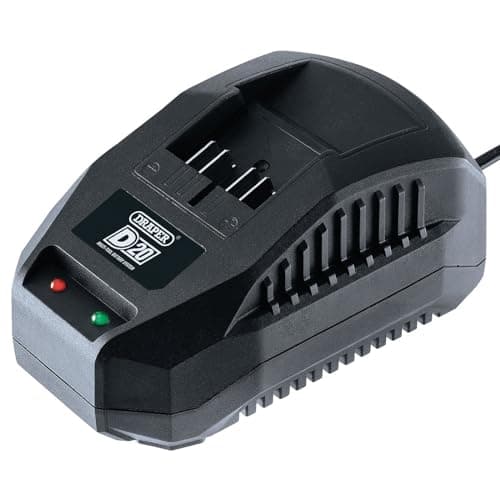 Image of Draper 97914 D20 20V Li-ion Battery Charger, Black