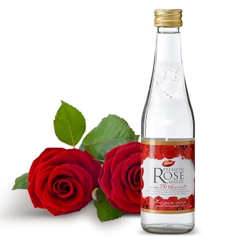 Image of Dabur Premium Red Rose Water - 250 ml | 100% Natural Face Toner | Extract of Special Hand Picked Roses | Nourishing & Hydrating Components