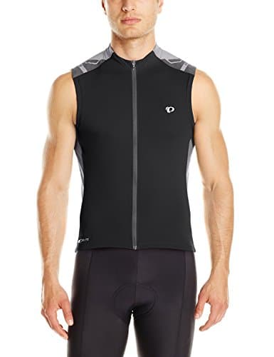 Image of PEARL IZUMI - Ride Men's Elite Sleeveless Jersey, Black/Shadow Grey, Small