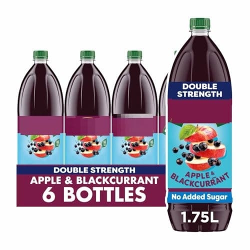 Image of Roobinsons Double Concentrate Apple & Blackcurrant, 6 x 1.75L | NAEM