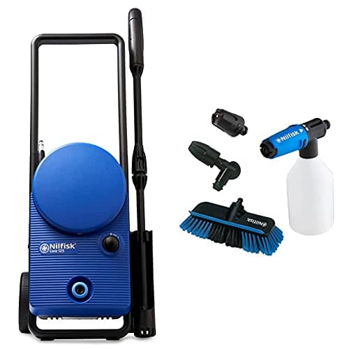Image of Nilfisk Core 125 bar High Pressure Washer for Home, Garden and Car blue & Nilfisk Alto Click & Clean Car Cleaning Kit