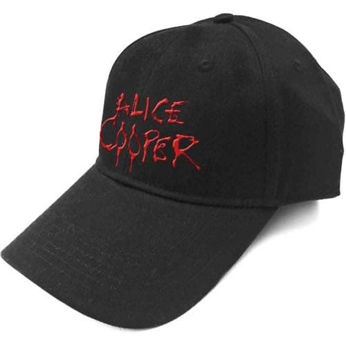 Image of Alice Cooper Baseball Cap Dripping Band Logo Official Black Strapback One Size