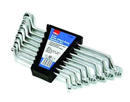 Image of Hilka 16700802 Metric Ring Spanner Set, 8 pce, Set of 8 Pieces, Silver