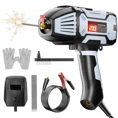 Image of Faiuot Portable Welding Machine Handheld, 220V Hand held ARC Welder with IGBT Inverter 20-200A Variable Current Adjustment, Electric Welder Machine Fits for 3/32"-1/8" (2.5-3.2mm) Wire Rods