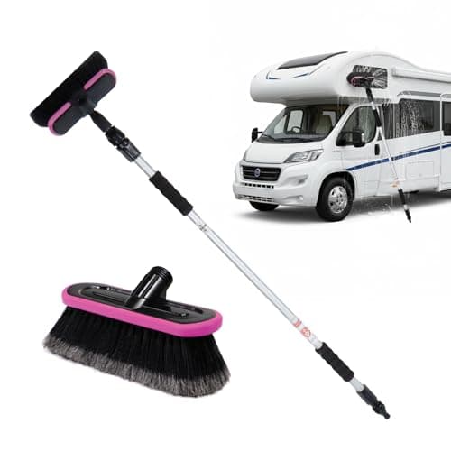 Image of Streetwize - Extendable Car Wash Brush - Extends to 1.7 Metre - Aluminium Pole - Ideal For Cleaning: Cars, Vans, 4x4's and Widows