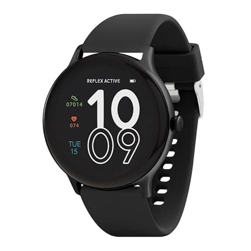 Image of Reflex Active Series 22 Smart Watch for Men & Women Black 1.38" Fitness Tracker, Calls, Notifications, Heart Rate Monitor, Calorie Counter, Compatible with Android iOS