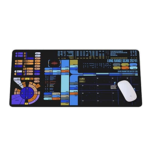 Image of Trekkies Trekker Sci-fi Control Console Display Desk Mat, Large Gamer Mouse pad, Laptop Pad Mat, Game Mat, Gaming Accessories, Computer Accessories, Gaming Room Decor, SciFi Gift KMH