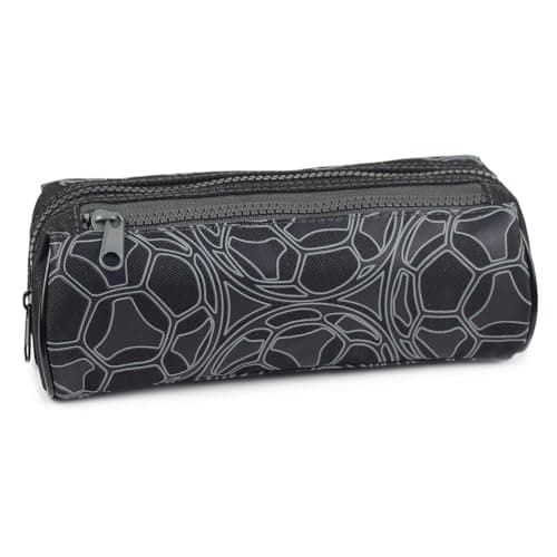 Image of Fashion Stationery Pencil Case for Boys Teenagers and Kids Black School Pencil Cases with Large Capacity Stationery Storage Pouch