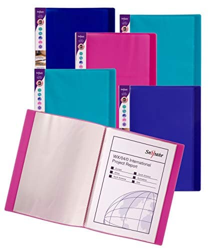 Image of Snopake A3 Electra Display Book 24 Pockets – Electra Assorted [Pack of 5] Ref: 14103