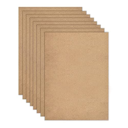 Image of TSKDKIT A4 MDF Wood Boards for Crafts 2mm Medium Density Fiberboard Wooden Sheet Replacements, MDF Sheet for Laser Engraving, Painting and Decor, Cheaper Than Canvas Paper Board(8pcs, 30 x 21cm)