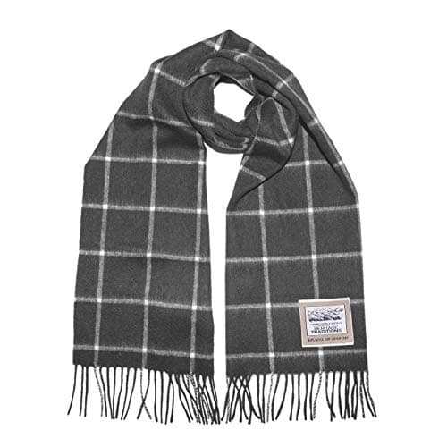 Image of Heritage Traditions 100% Pure Wool Tartan Scarves Shawls and Wraps (Charcoal Grey)