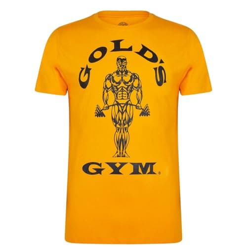 Image of Gold's Gym Men's Muscle Joe Premium Fitness Workout T-Shirt, Gold, Small