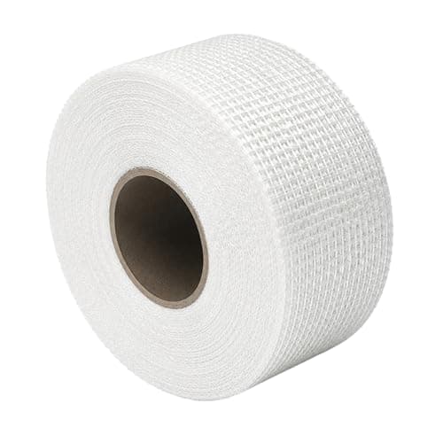 Image of SopimusZ Scrim Tape, 50mm x 100M Self-Adhesive Plasterboard Fibreglass Joining and Plastering Mesh Tape, Fills Cracks Patching Holes Ceiling and Drywall Tape(White,100M)