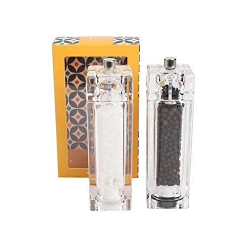 Image of T&G Woodware, Square Mill Set In Clear Acrylic