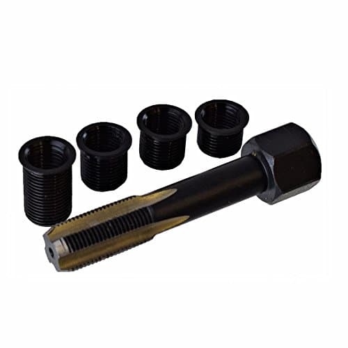 Image of AB Tools Spark Plug Rethreading Tap Thread Repair Set Kit M10 x 1 4 Inserts Re-Thread