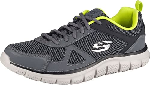 Image of Skechers Track, Men's Track Trainers, Charcoal/Lime, 13 UK (48.5 EU)