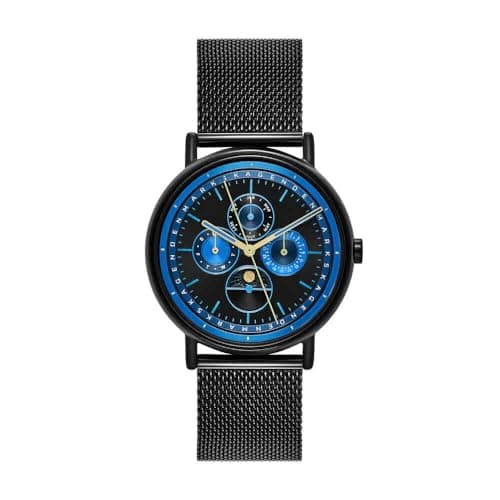 Image of SKAGEN Signatur Watch for Men, Quartz Multifunction Movement with Stainless Steel or Leather Strap