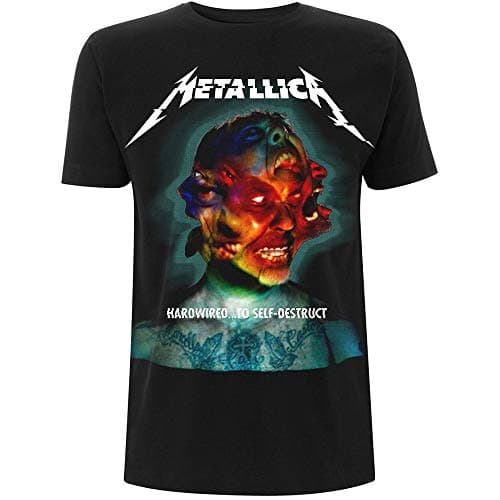 Image of Metallica Hardwired Album Cover Official Tee T-Shirt Mens Unisex (Small) Black