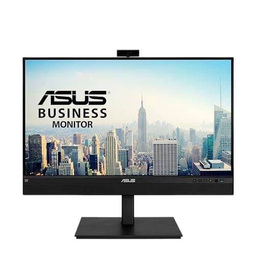 Image of ASUS 27” 1440P Video Conference Monitor (BE27ACSBK) - QHD (2560 x 1440), IPS, Built-in 2MP Webcam, Mic Array, Speakers, Eye Care, Wall Mountable, AI Noise-canceling, USB-C, HDMI, Zoom Certified,Black