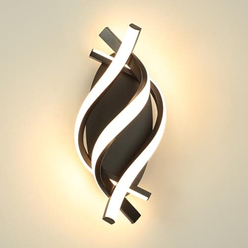 Image of MELAYR 21W Wall Lights, 2100LM LED Modern Wall Lamp,3000K Warm White Light,Wall Sconce for Living Room,Bedroom,Hallway,Office, Indoor,Black