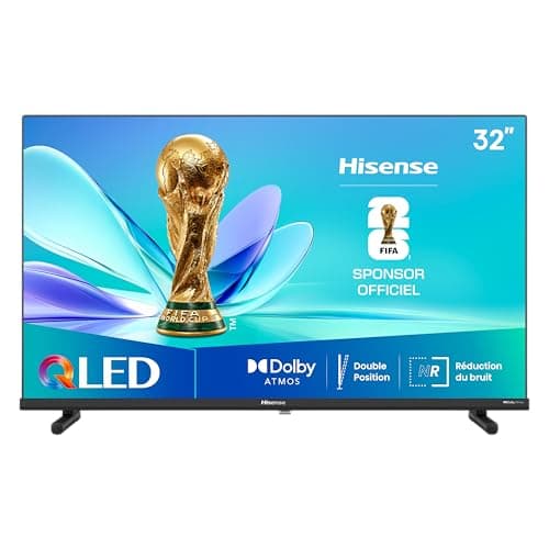Image of Hisense 32A5Q Fire Viewer, 32 Inches, 2K QLED, Smart TV, Game Mode, AI Sports Mode, Dolby Atmos, Dolby MS12, DTS X, HDR10, HLG, Full HD, High Contrast, Noise Reduction [2025]