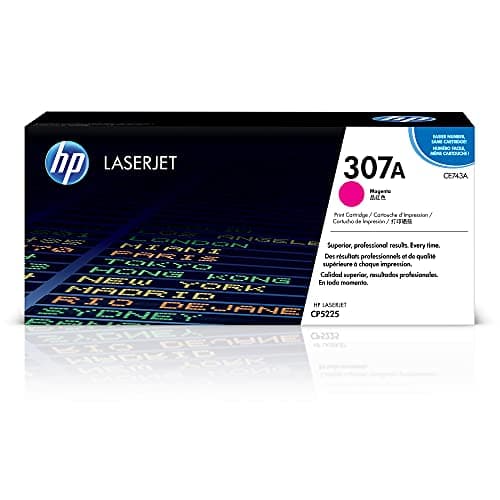 Image of HP CE743A 307A Original LaserJet Toner Cartridge, Magenta, Single Pack