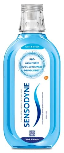 Image of Sensodyne Cool & Fresh Daily Fluoride Mouthwash 500ml for Pain Sensitive Teeth