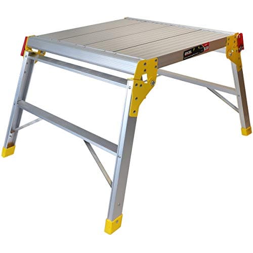 Image of Excel Aluminium Folding Hop Up Platform Work Bench 600mm x 600MM Pack of 2
