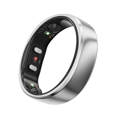 Image of RingConn Gen 2, World’s First Smart Ring with Sleep Apnea Monitoring, No APP Subscription, 12-Day Battery Life, Stress/Heart Rate/Women's Health Tracker, Android & iOS Compatible (Silver, Size 13)
