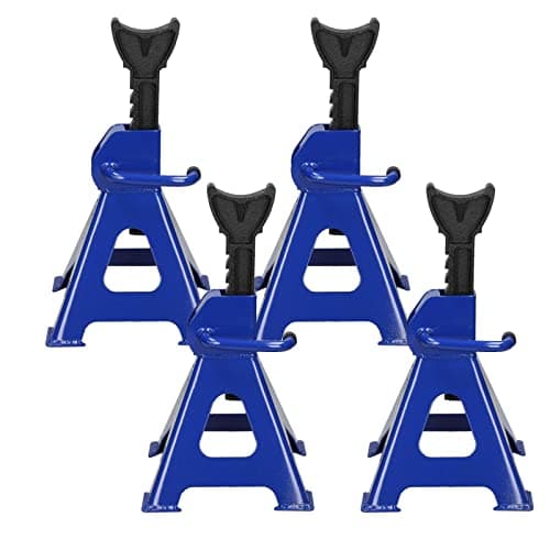 Image of Jack Stands Set of 4PCS, Heavy Duty Axle Stands Metal Steel Jack Stands Adjustable Height 11 1/2-16 1/2 Inch Self-Locking Car Lift Auto Repair Tools