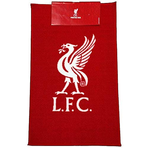 Image of Liverpool FC Official Football Crest Rug (One Size) (Red/White)