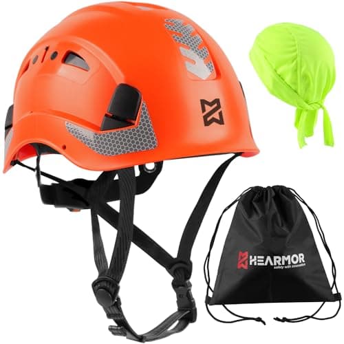 Image of HEARMOR Industrial Helmet for Working at Heights Adult Construction Helmet Passed EN12492 Certification, EN397 Shock Absorption and Penetration Resistance Test Construction Worker Safety Helmet