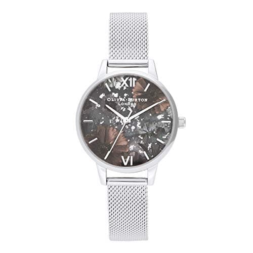 Image of Olivia Burton Analogue Quartz Watch for Women Celestial Collection with Silver Stainless Steel Mesh Bracelet - OB16GD23